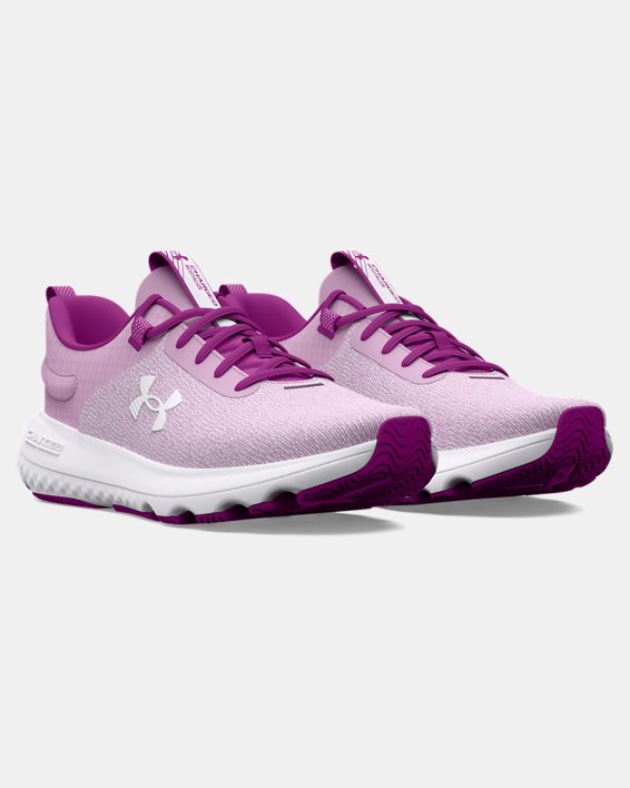 Women's UA Charged Revitalize Running Shoes, Purple, pdpMainDesktop image number 3
